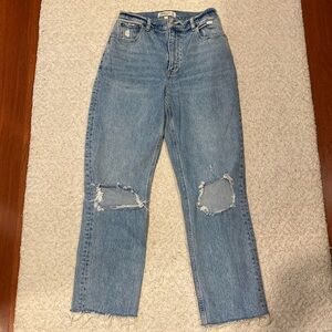 Abercrombie & Fitch 90s straight ultra high rise curve love